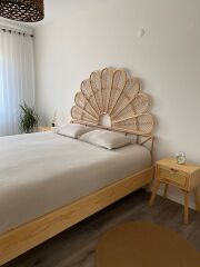 PAPATYA BAMBU BAŞLIKLI KARYOLA, AHŞAP KARYOLA